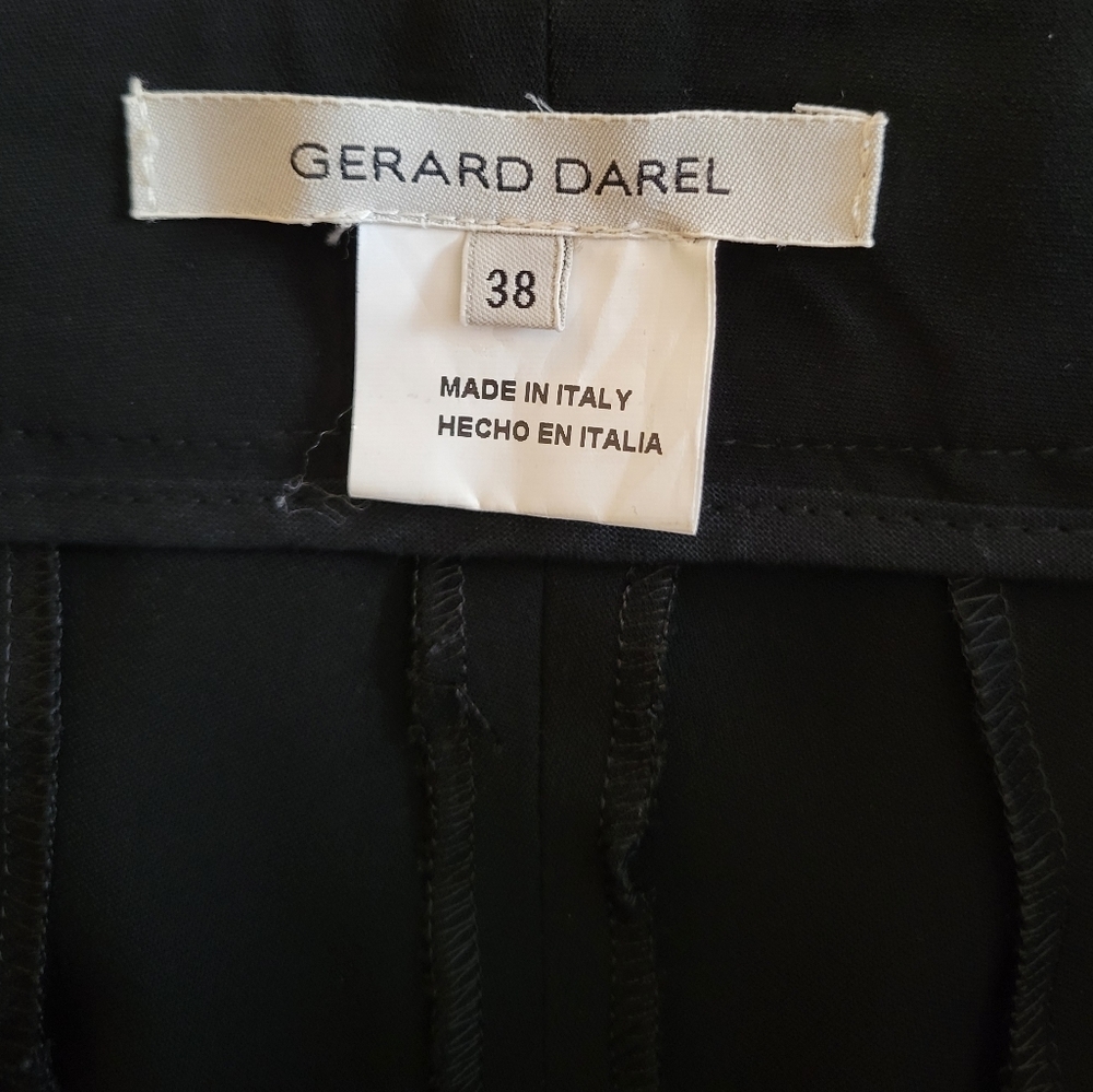 Gerard Darel Black Italian Dress Pants Made in Italy Career Office Trousers - Picture 6 of 8